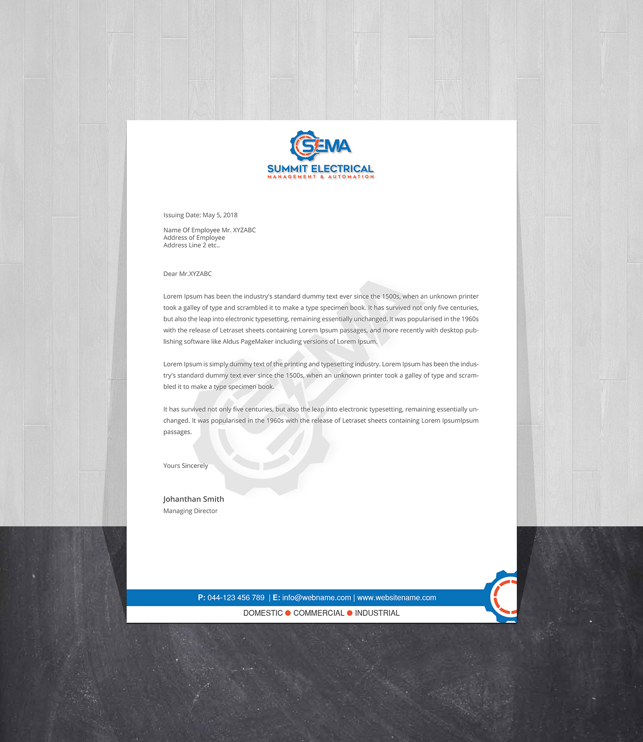 Letterhead Design by Creations Box 2015 for this project | Design #25033403