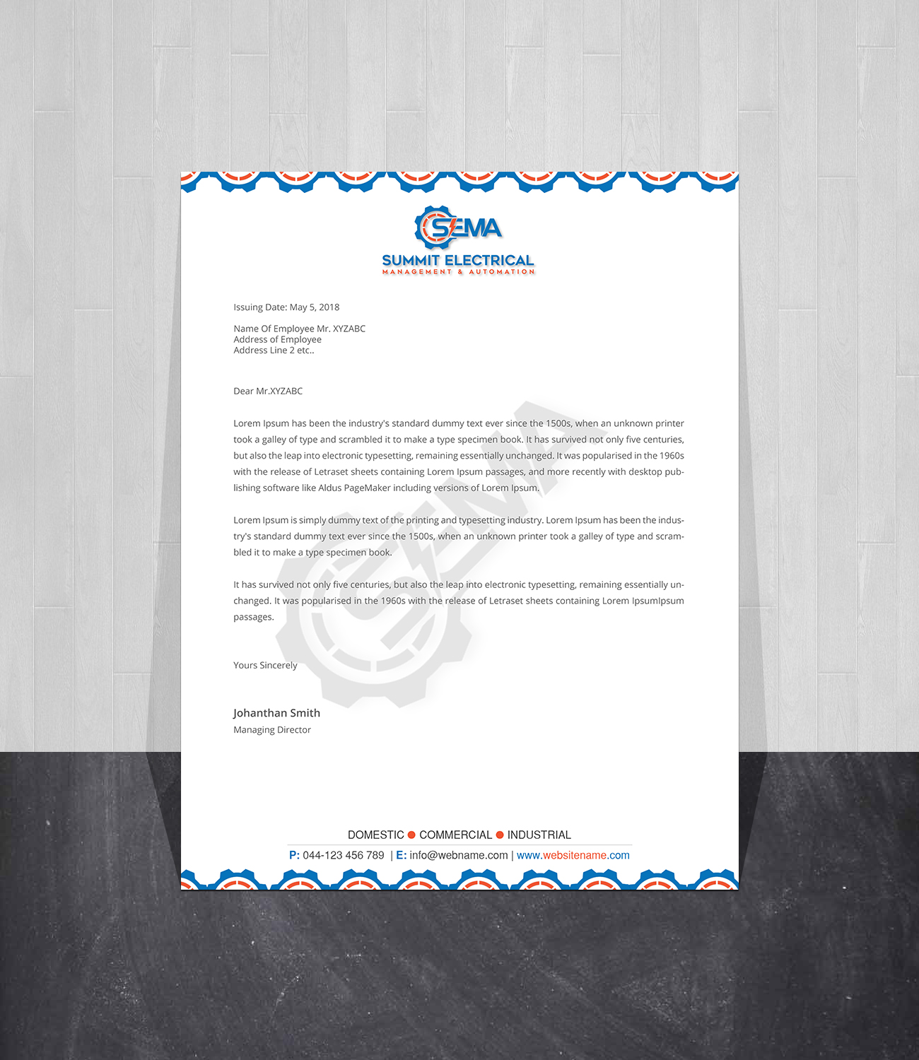 Letterhead Design by Creations Box 2015 for this project | Design #25033407