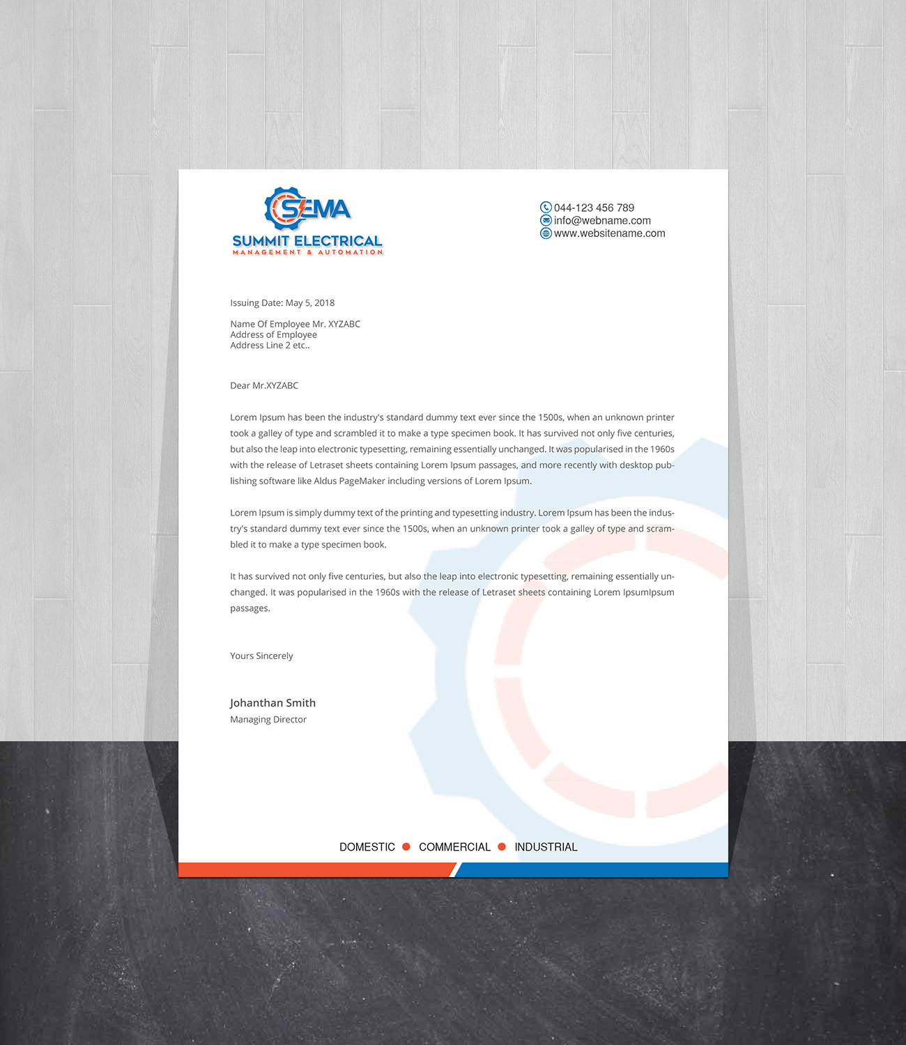 Letterhead Design by Creations Box 2015 for this project | Design #25053250