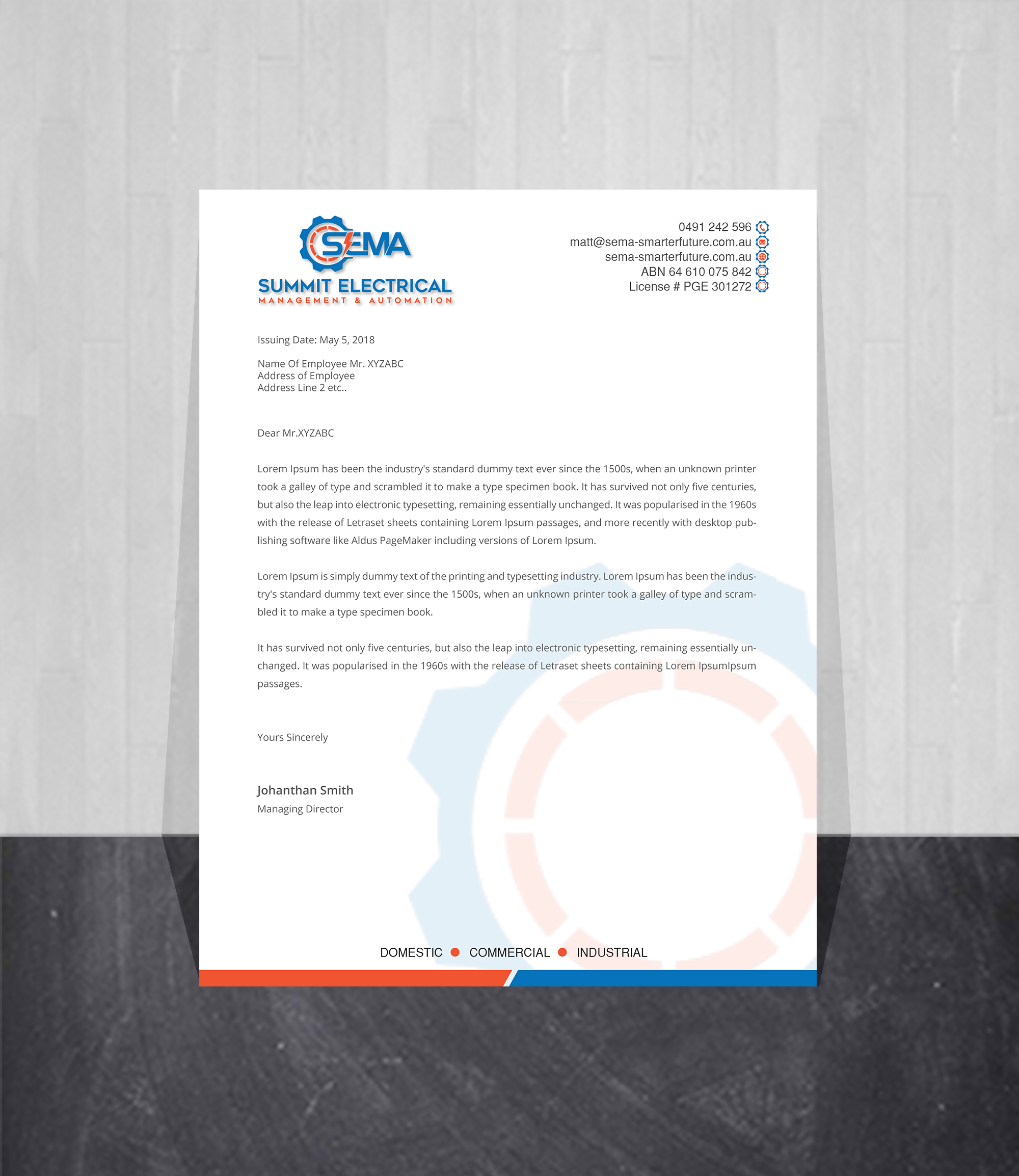 Letterhead Design by Creations Box 2015 for this project | Design #25135719