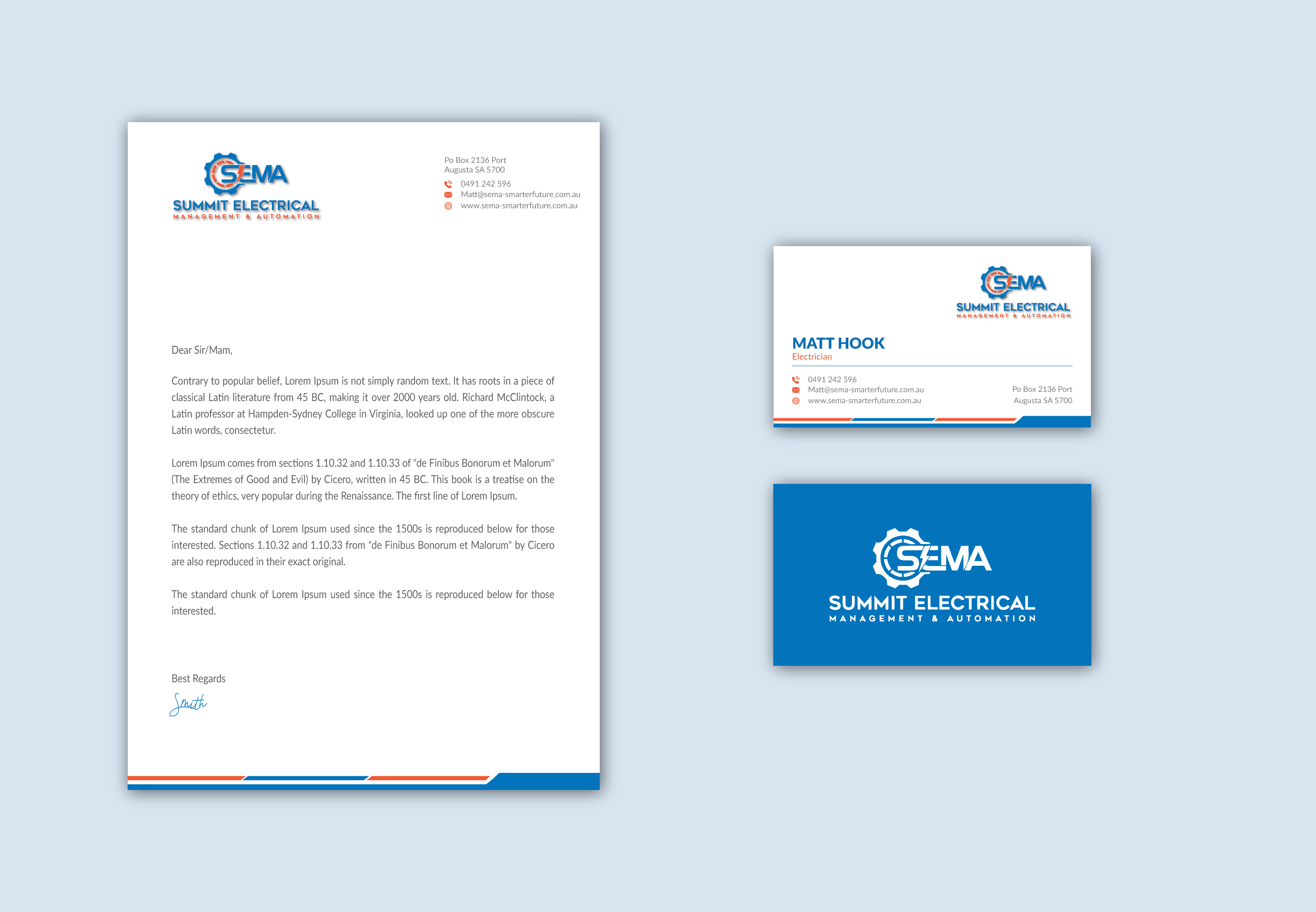 Letterhead Design by Musa. A for this project | Design #25026450
