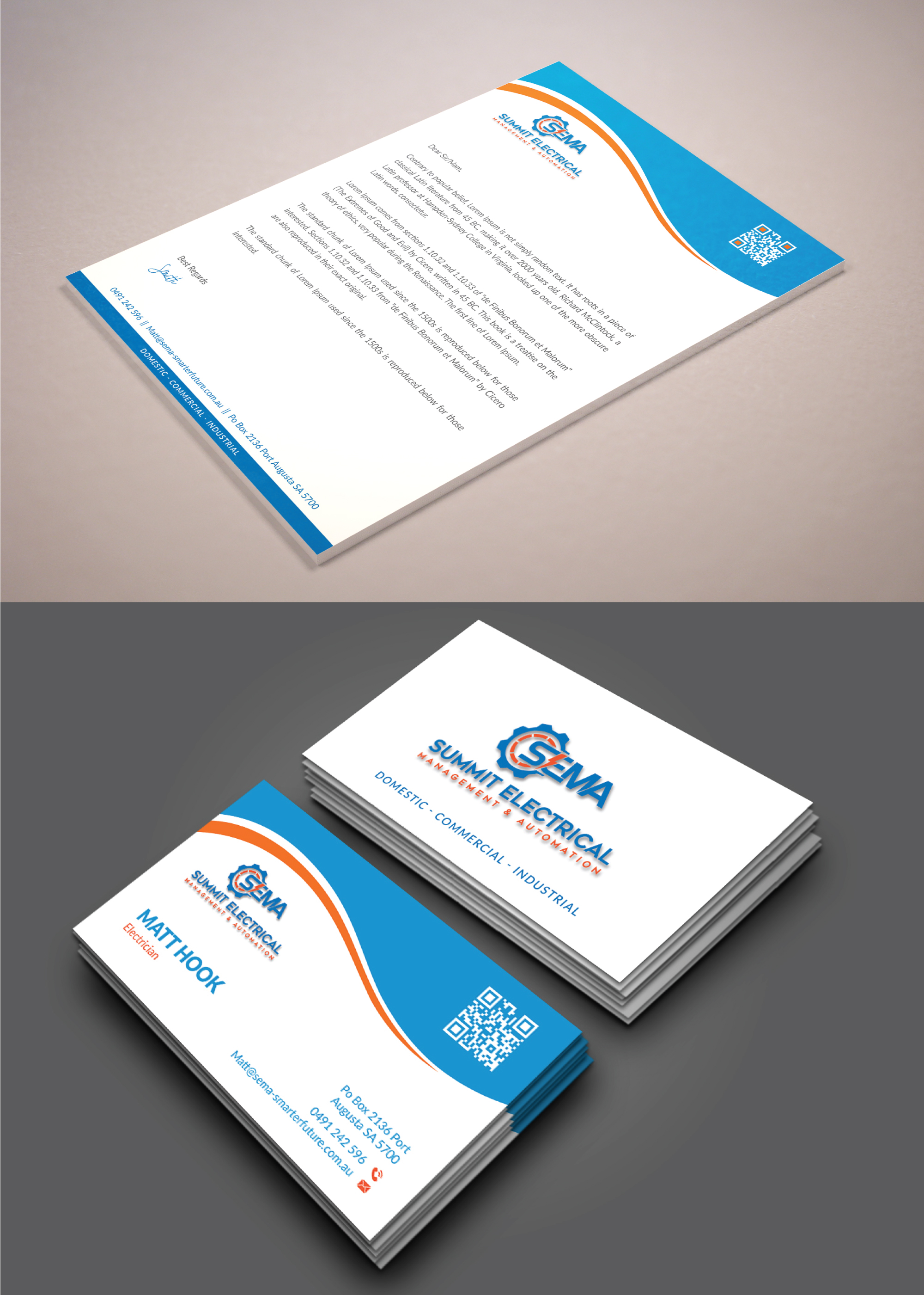 Letterhead Design by Musa. A for this project | Design #25037094