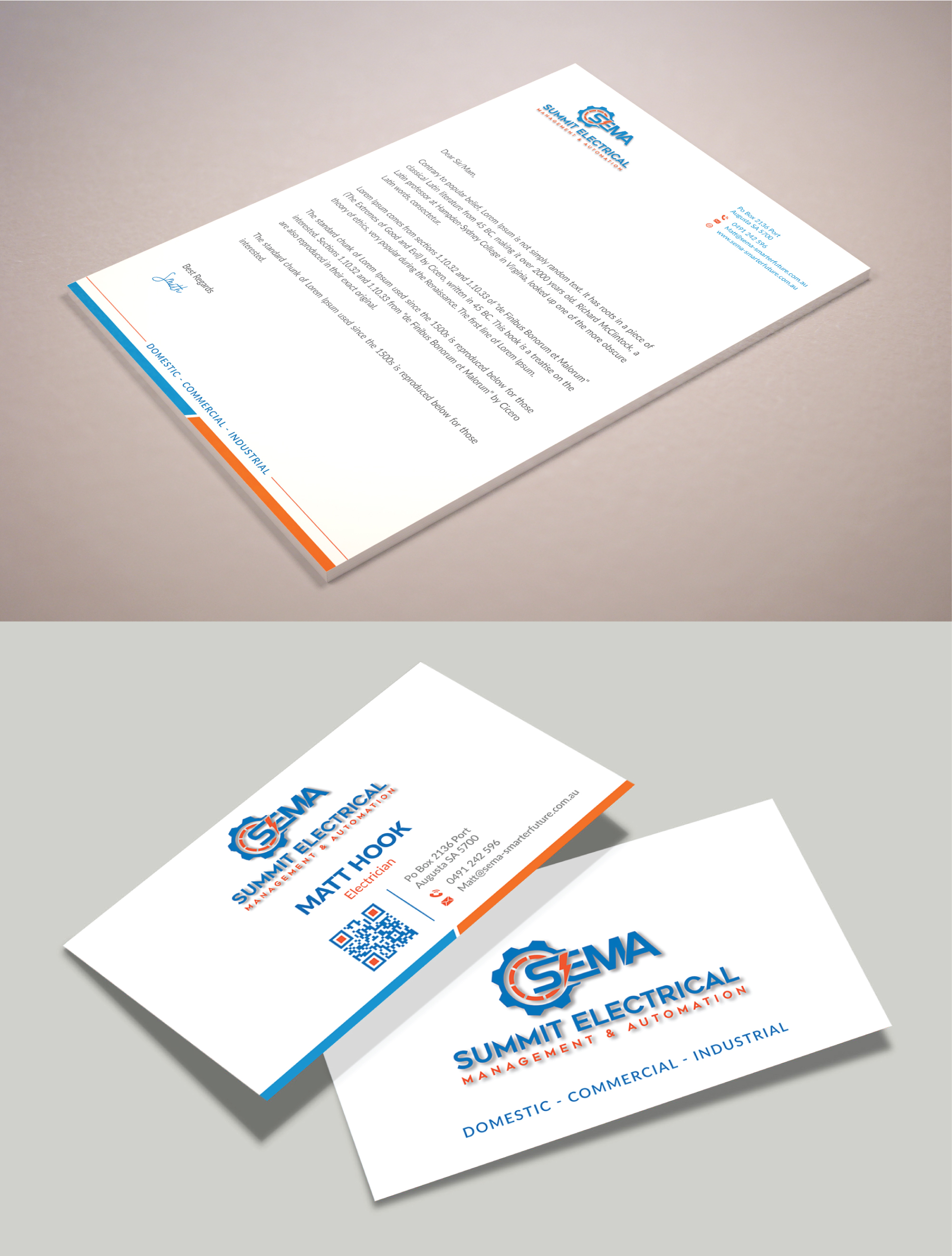 Letterhead Design by Musa. A for this project | Design #25037097