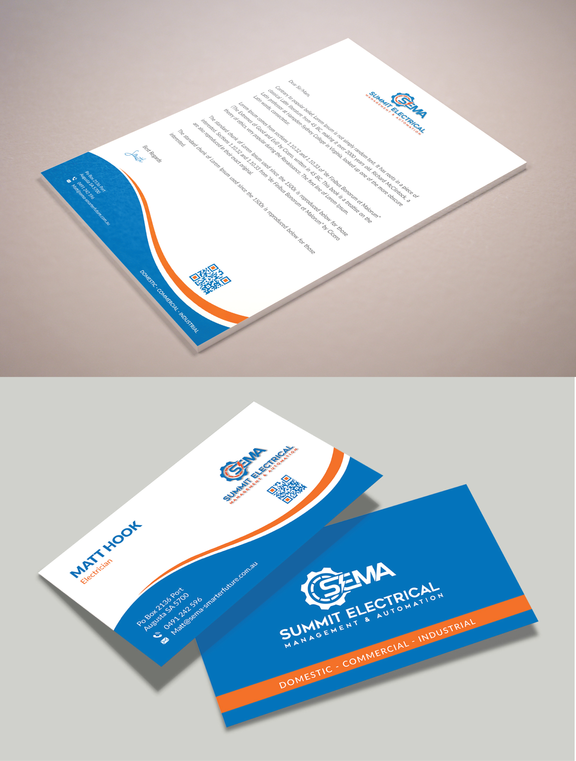Letterhead Design by Musa. A for this project | Design #25043272