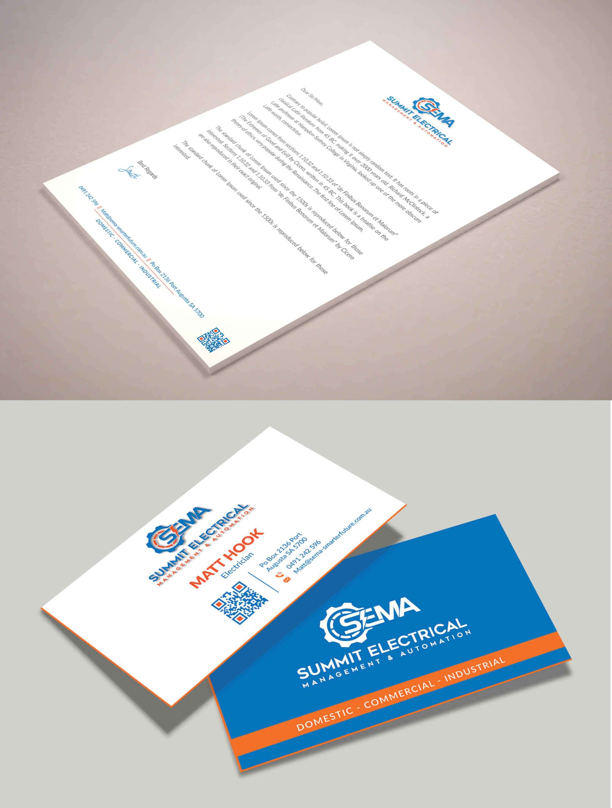 Letterhead Design by Musa. A for this project | Design #25043273