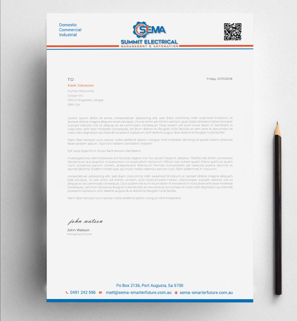 Letterhead Design by Imagine design000 for this project | Design #25026578