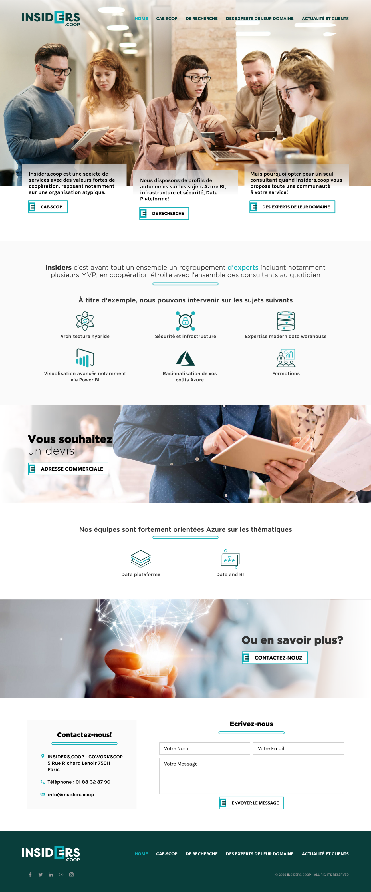 Web Design by -Marc- for INSIDERS.COOP | Design #25048913