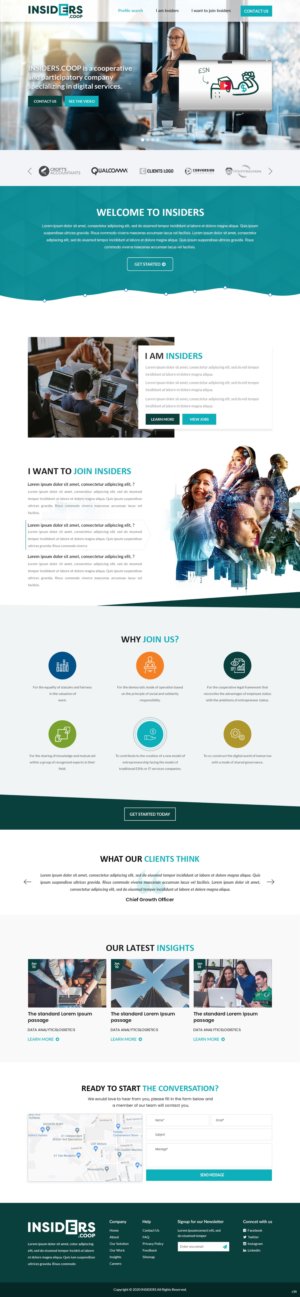 Web Design by pb for INSIDERS.COOP | Design: #25032592