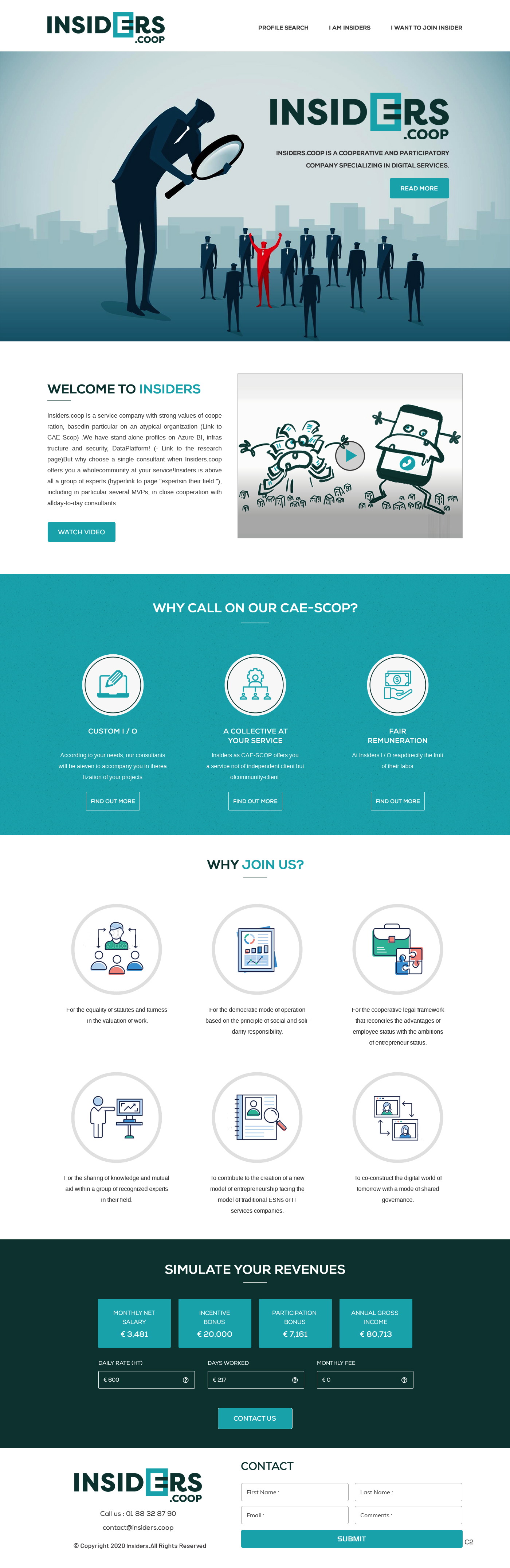 Web Design by pb for INSIDERS.COOP | Design #25032593