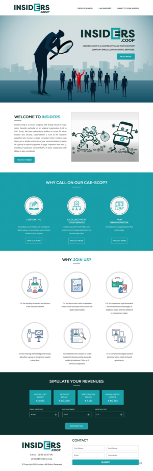 Web Design by pb for INSIDERS.COOP | Design: #25032593