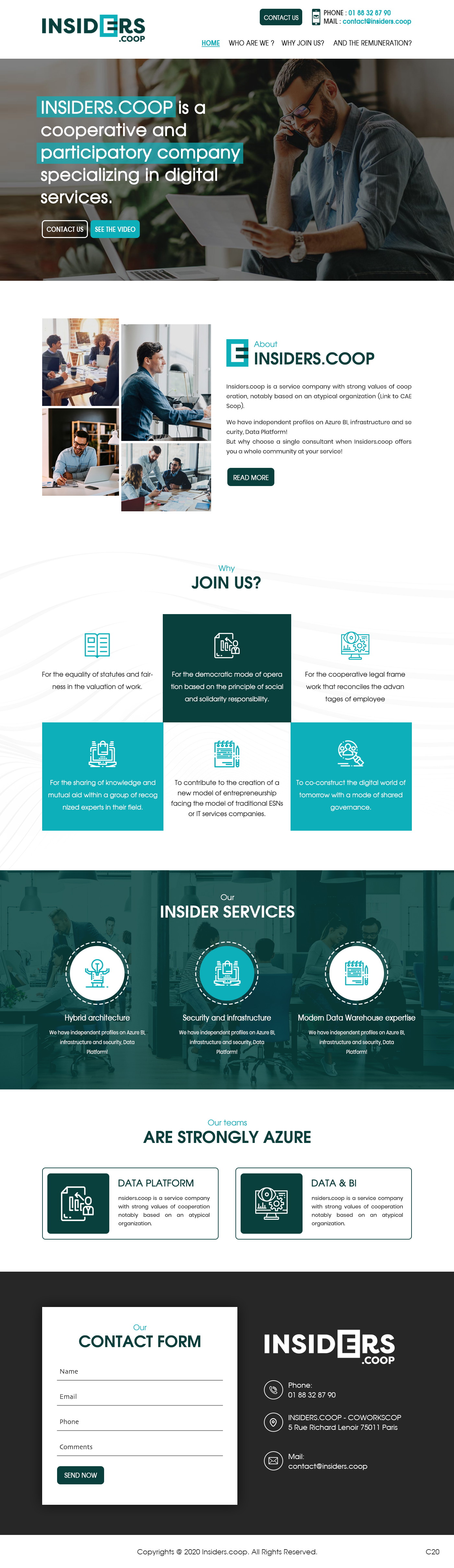 Web Design by pb for INSIDERS.COOP | Design #25032594