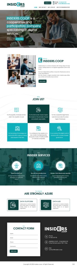 Web Design by pb for INSIDERS.COOP | Design: #25032594