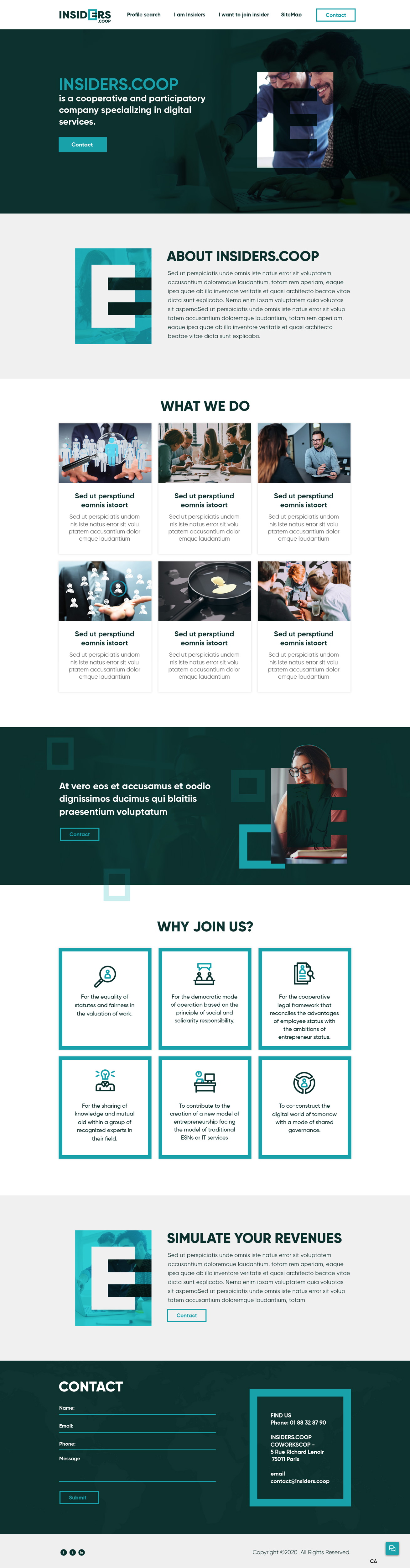 Web Design by pb for INSIDERS.COOP | Design #25032596
