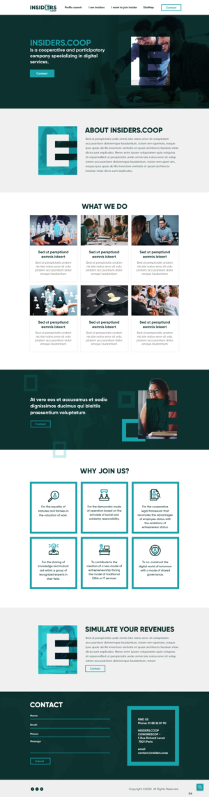 Web Design by pb for INSIDERS.COOP | Design: #25032596