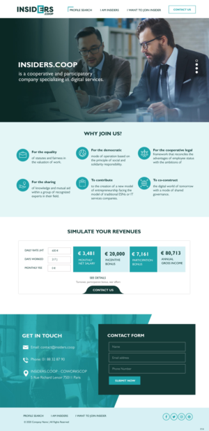 Web Design by pb for INSIDERS.COOP | Design: #25032601