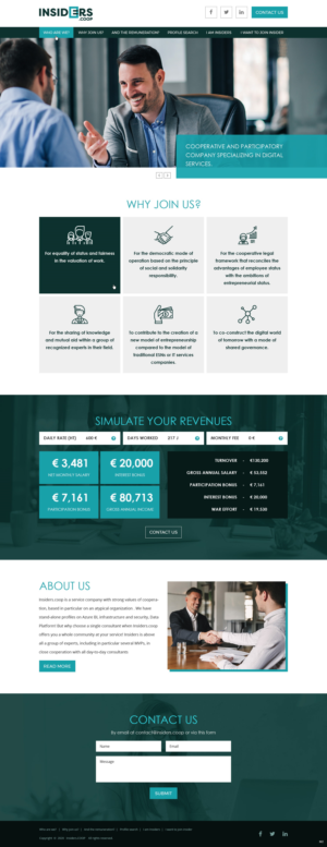 Web Design by pb for INSIDERS.COOP | Design: #25032602