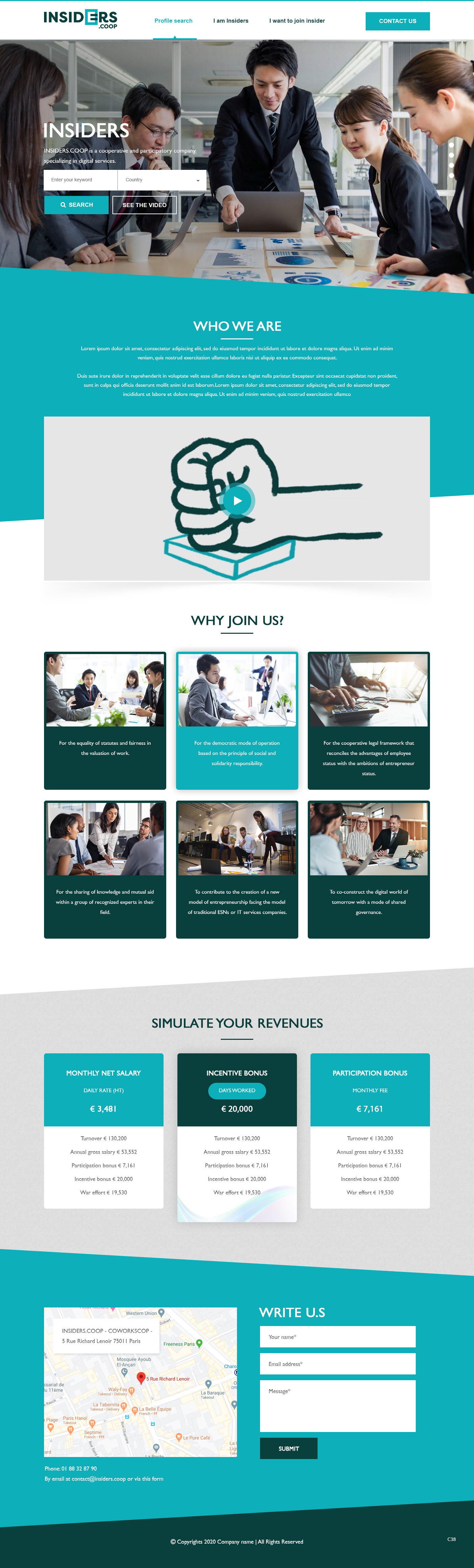 Web Design by pb for INSIDERS.COOP | Design #25041172