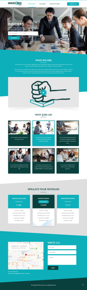 Web Design by pb for INSIDERS.COOP | Design: #25041172