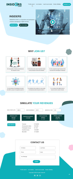 Web Design by pb for INSIDERS.COOP | Design: #25041174