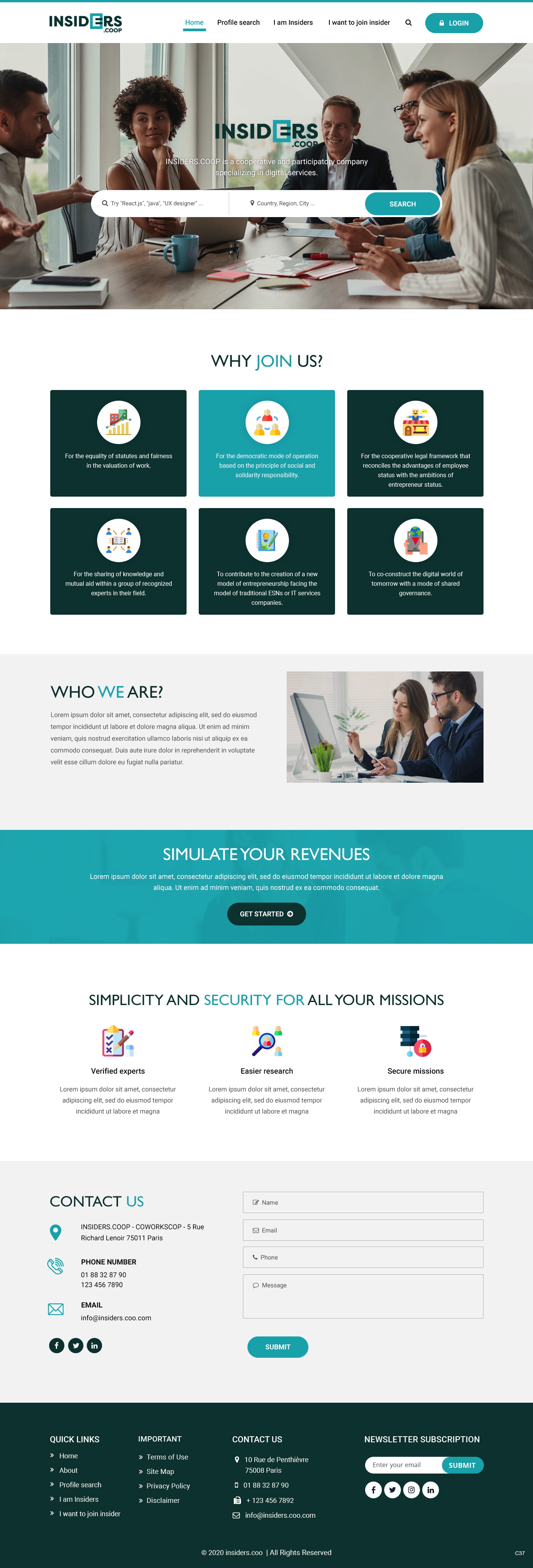 Web Design by pb for INSIDERS.COOP | Design #25041175