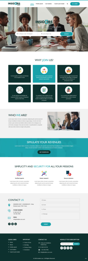 Web Design by pb for INSIDERS.COOP | Design: #25041175