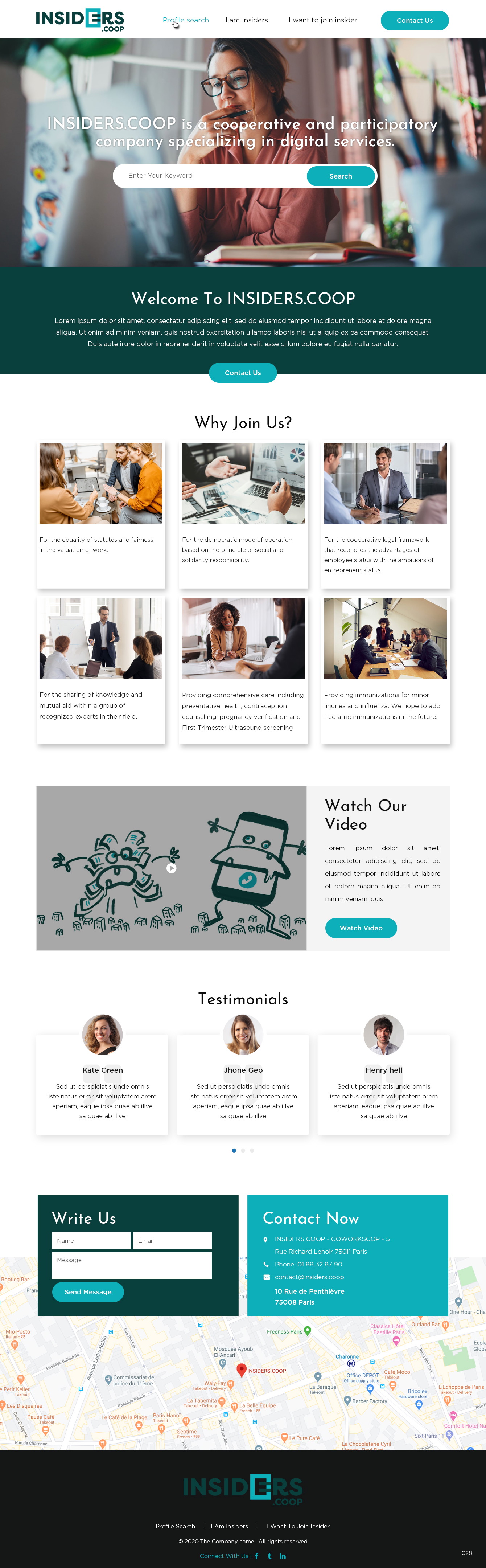 Web Design by pb for INSIDERS.COOP | Design #25041176