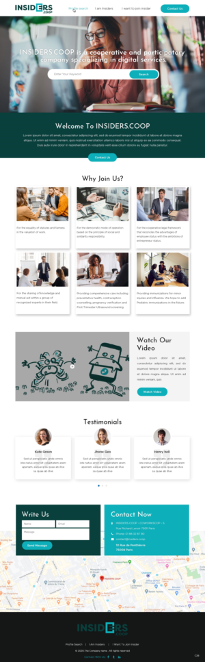 Web Design by pb for INSIDERS.COOP | Design: #25041176