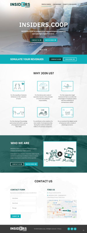 Web Design by pb for INSIDERS.COOP | Design: #25041177