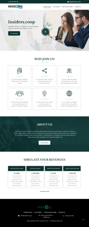 Web Design by pb for INSIDERS.COOP | Design: #25041187