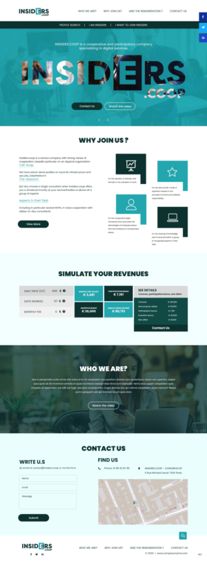 Web Design by pb for INSIDERS.COOP | Design #25041188