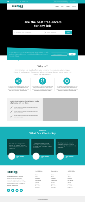 Web Design par Vzentale pour INSIDERS.COOP | Design : #25060439