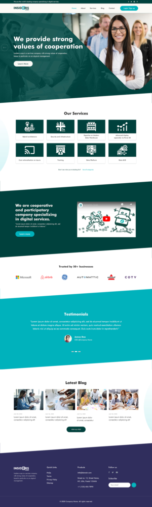 Institutional website for an IT Consulting company | Web-Design von Mukarram Haidari