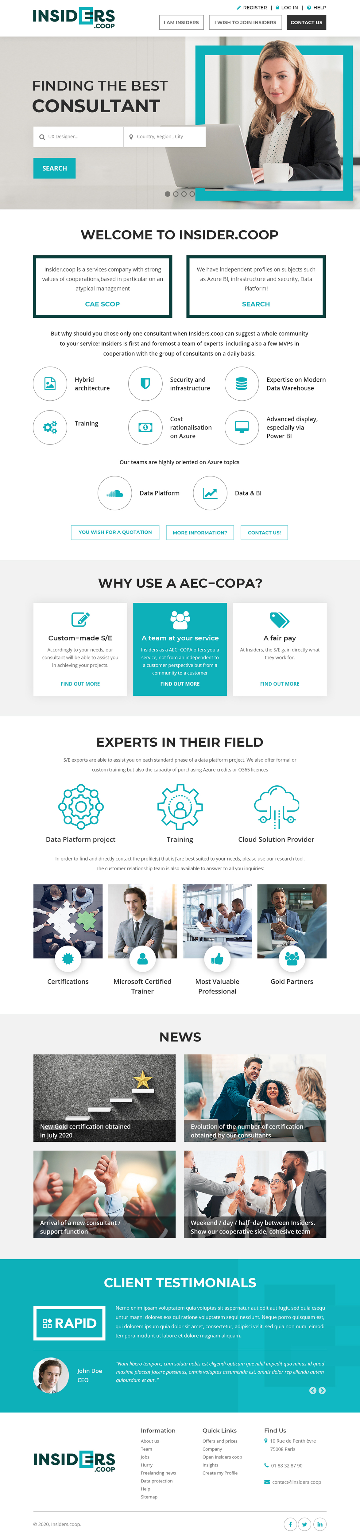 Web Design by Starlyn DS for INSIDERS.COOP | Design: #25055995