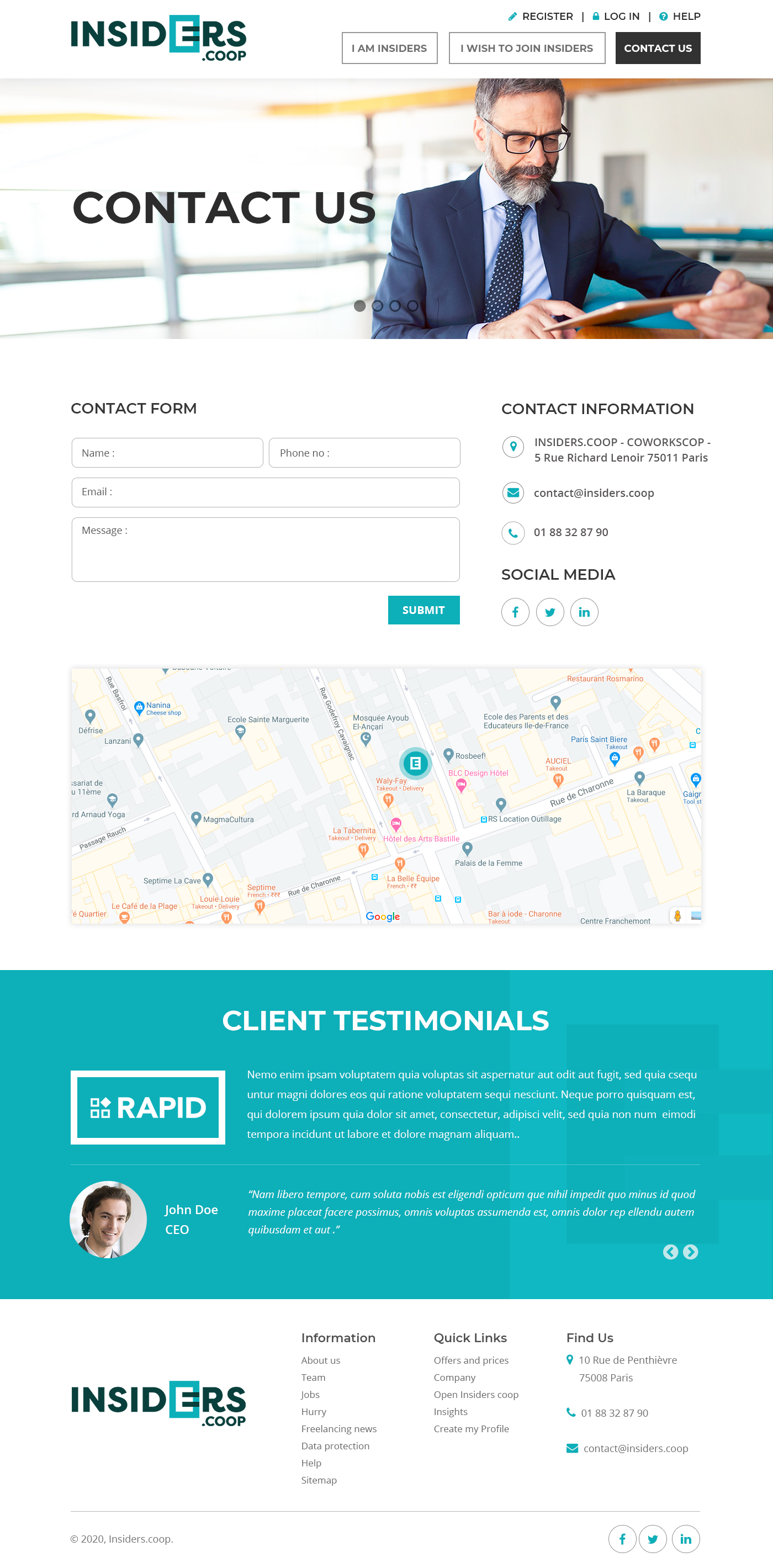 Web Design by Starlyn DS for INSIDERS.COOP | Design #25106319