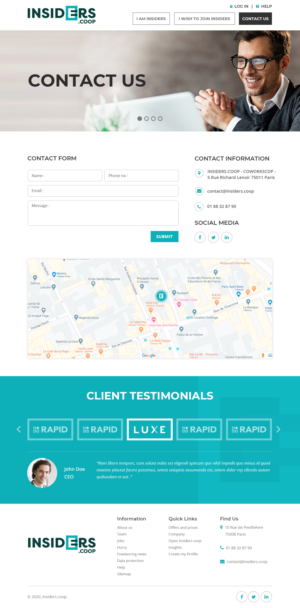 Web Design par Starlyn DS pour INSIDERS.COOP | Design : #25111088