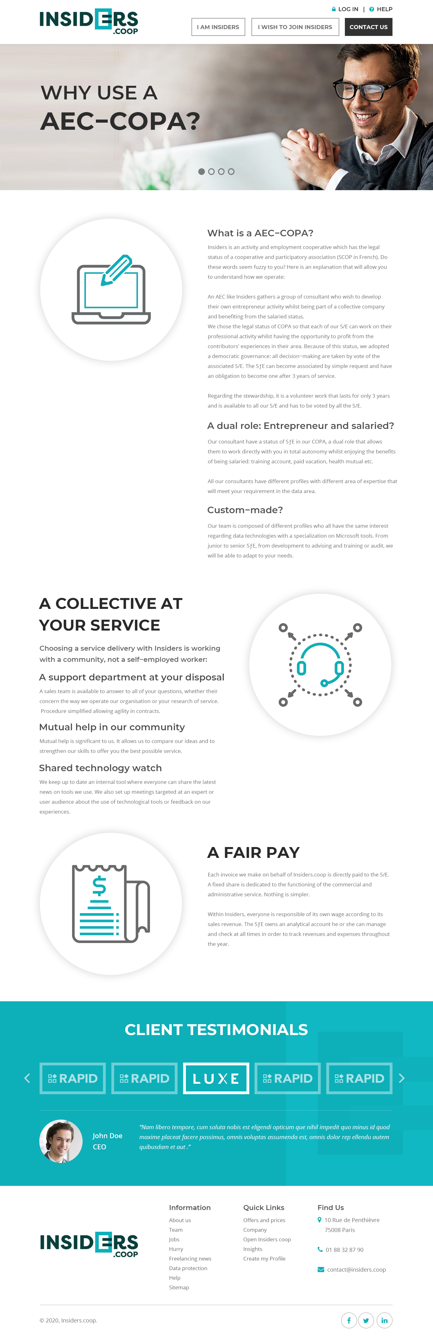 Web Design by Starlyn DS for INSIDERS.COOP | Design #25116726