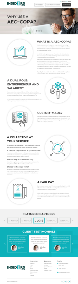 Web Design by Starlyn DS for INSIDERS.COOP | Design: #25124857