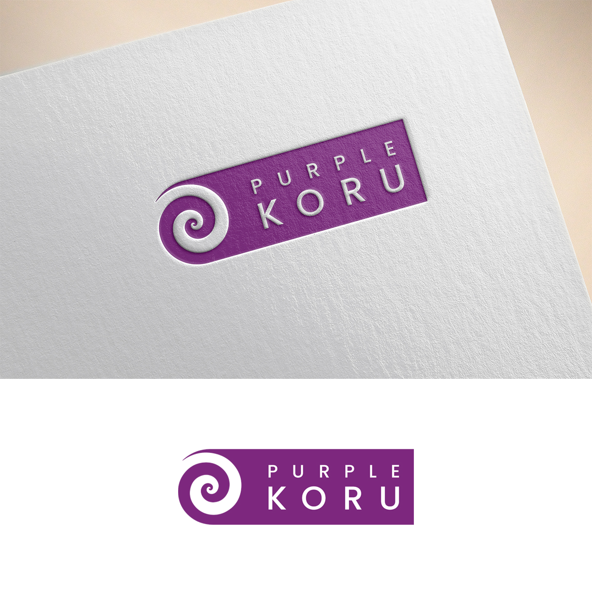 Logo Design by Gridline Concepts for Purple Koru | Design #25072679
