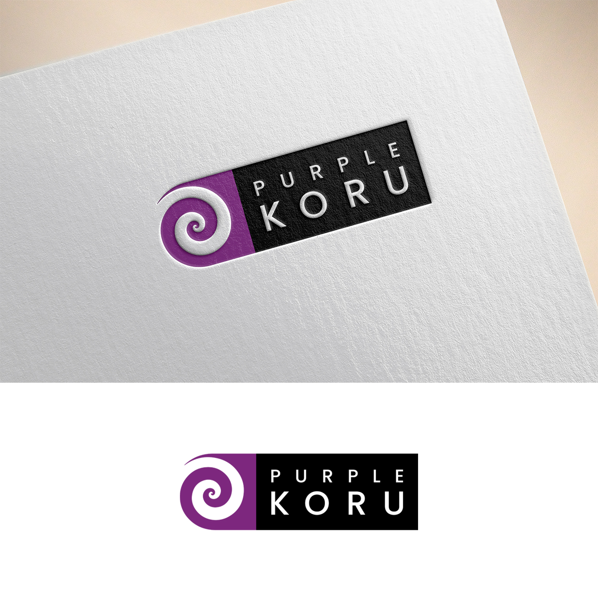 Logo Design by Gridline Concepts for Purple Koru | Design #25072680