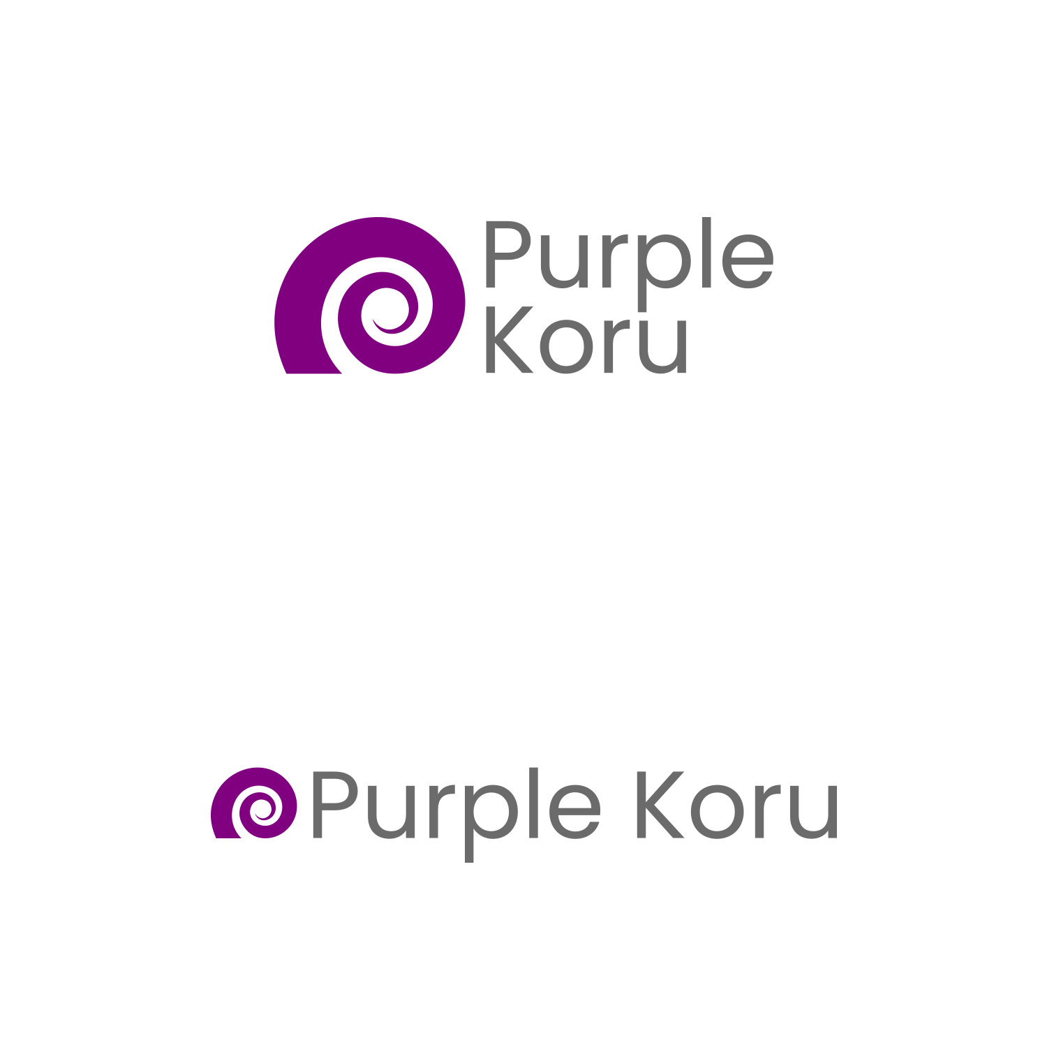 Logo Design by DesignDUO for Purple Koru | Design #25046861