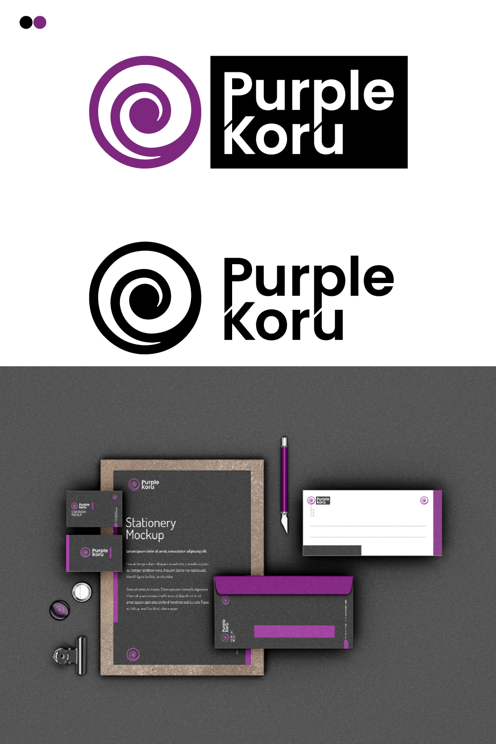 Logo-Design von Davy Mulish für Purple Koru | Design #25035274