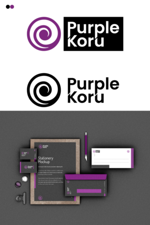 Logo Design by Davy Mulish for Purple Koru | Design: #25035274