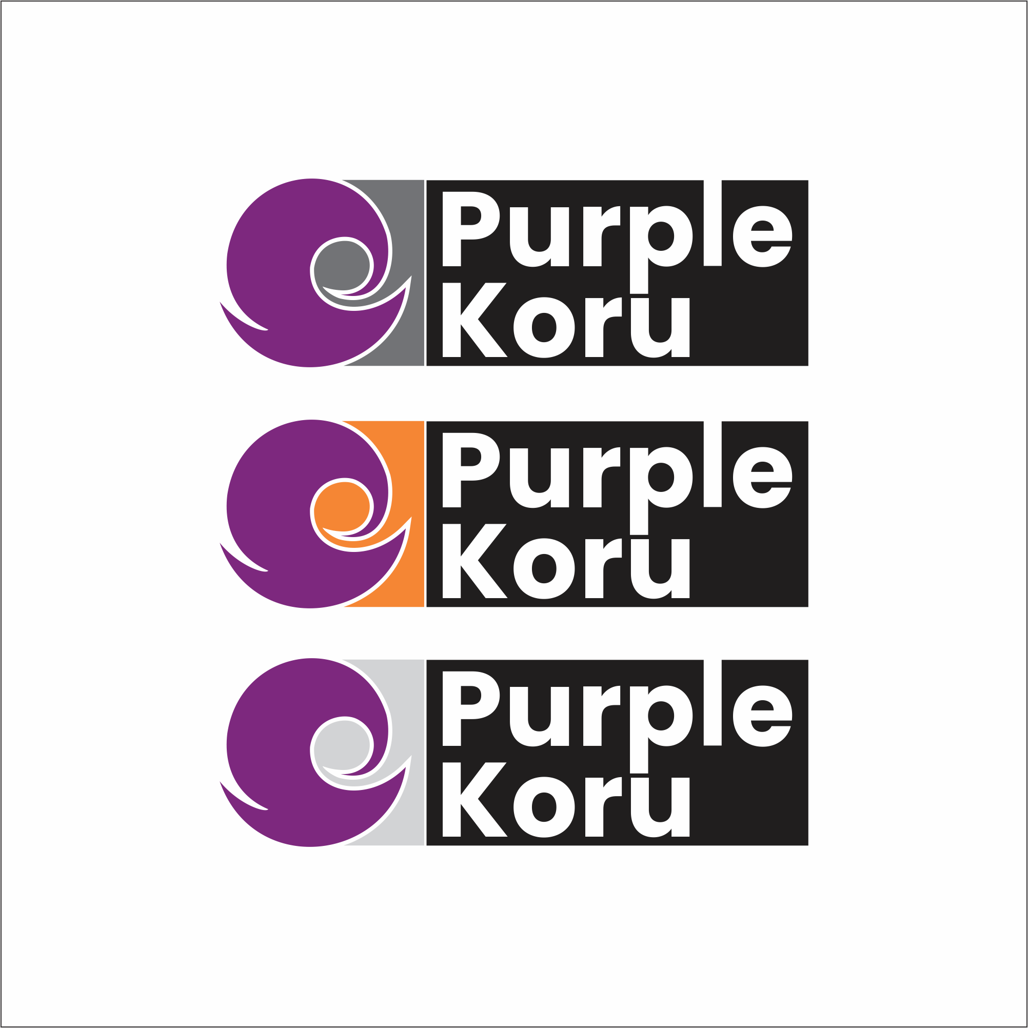 Logo-Design von ERLANDO RONTE RDJ für Purple Koru | Design #25027071