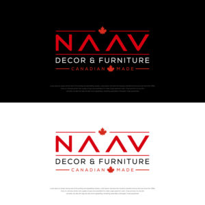  NAAV DECOR & FURNITURE. Canadian ?? Made | Logo Design by sushsharma99