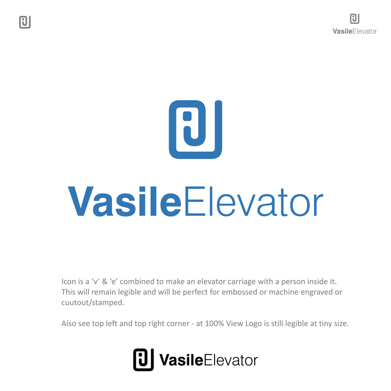 Logo Design by BluFly for Vasile Elevator | Design #25057374