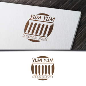 YUM YUM LEBANESE PIZZA | Logo Design by WooW Designs