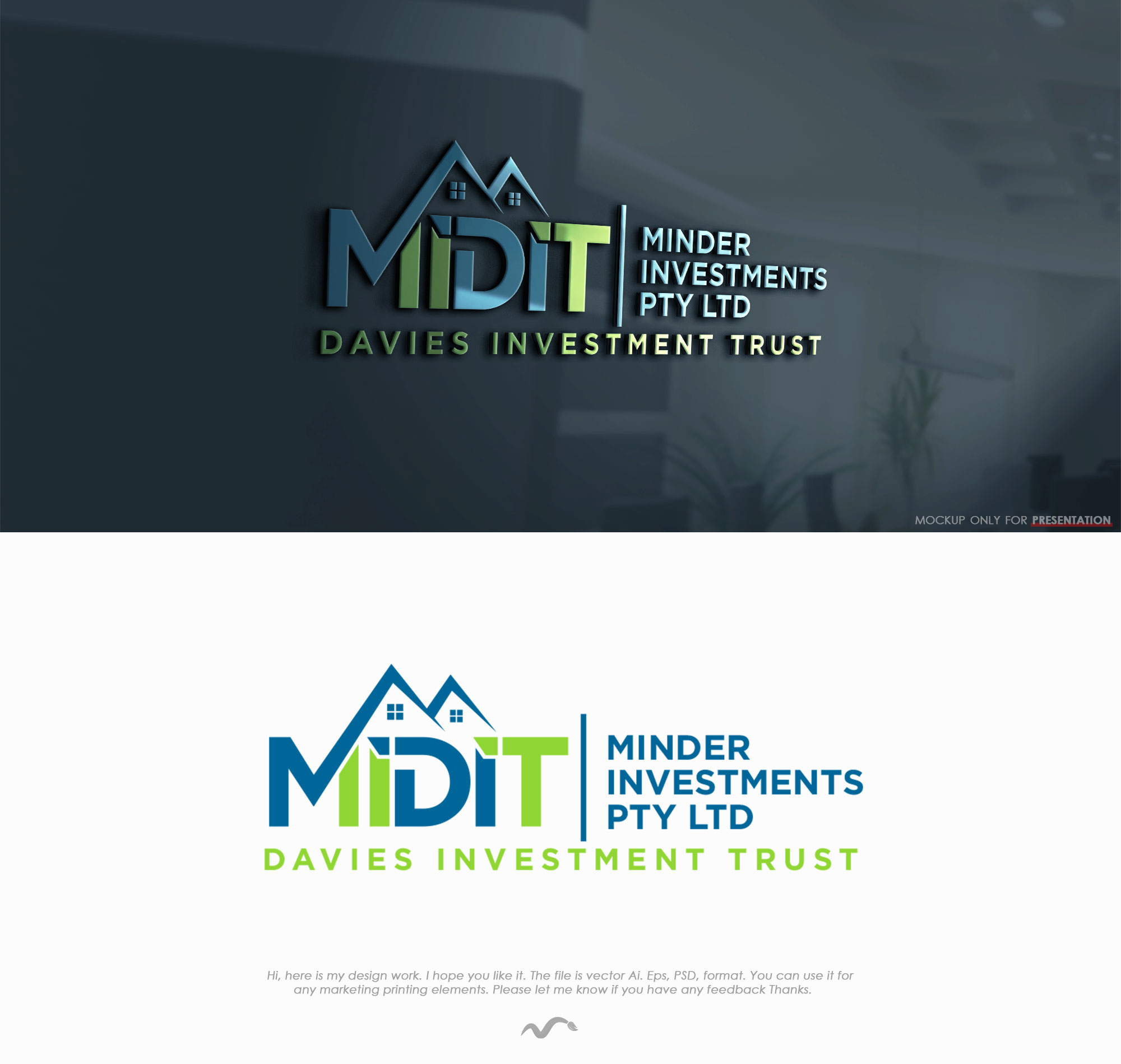 Logo Design by Mono.co for Minder Investments P/L atf Davies Investment Trust | Design #25035214