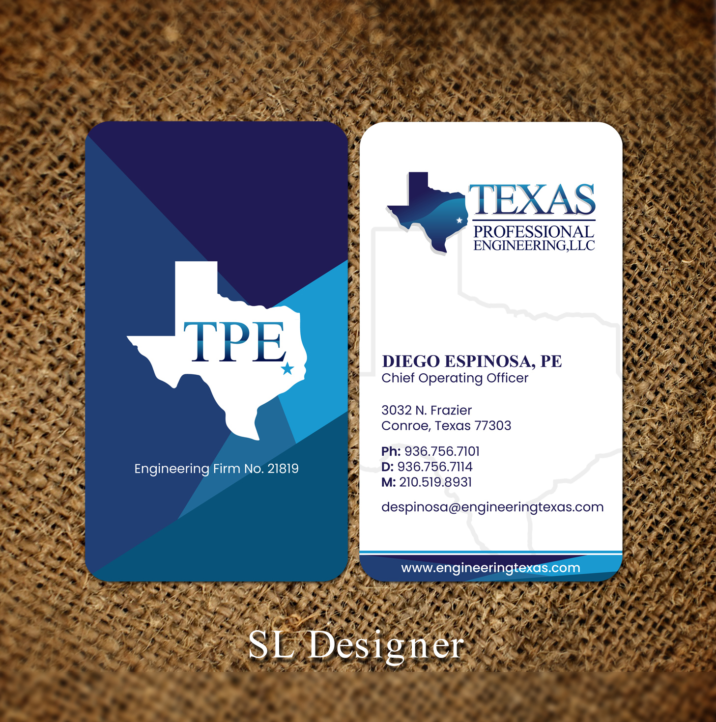 Business Card Design by SL Designer for this project | Design #25040388