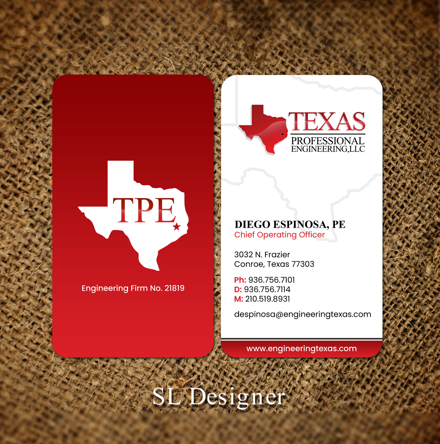Diseño de Tarjeta de Presentación por SL Designer para este proyecto | Diseño #25041413