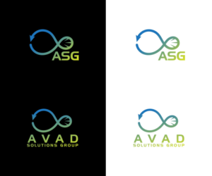 1 logo with Avad Solutions Group and another logo with ASG as part of the logo | Logo Design by GoodTimes$$$